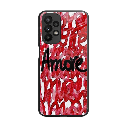 Amore back phone cover | glass case for samsung galaxy a23