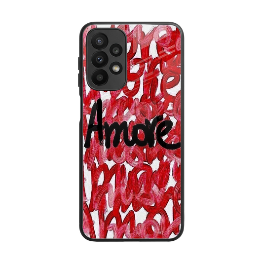 Amore back phone cover | glass case for samsung galaxy a23