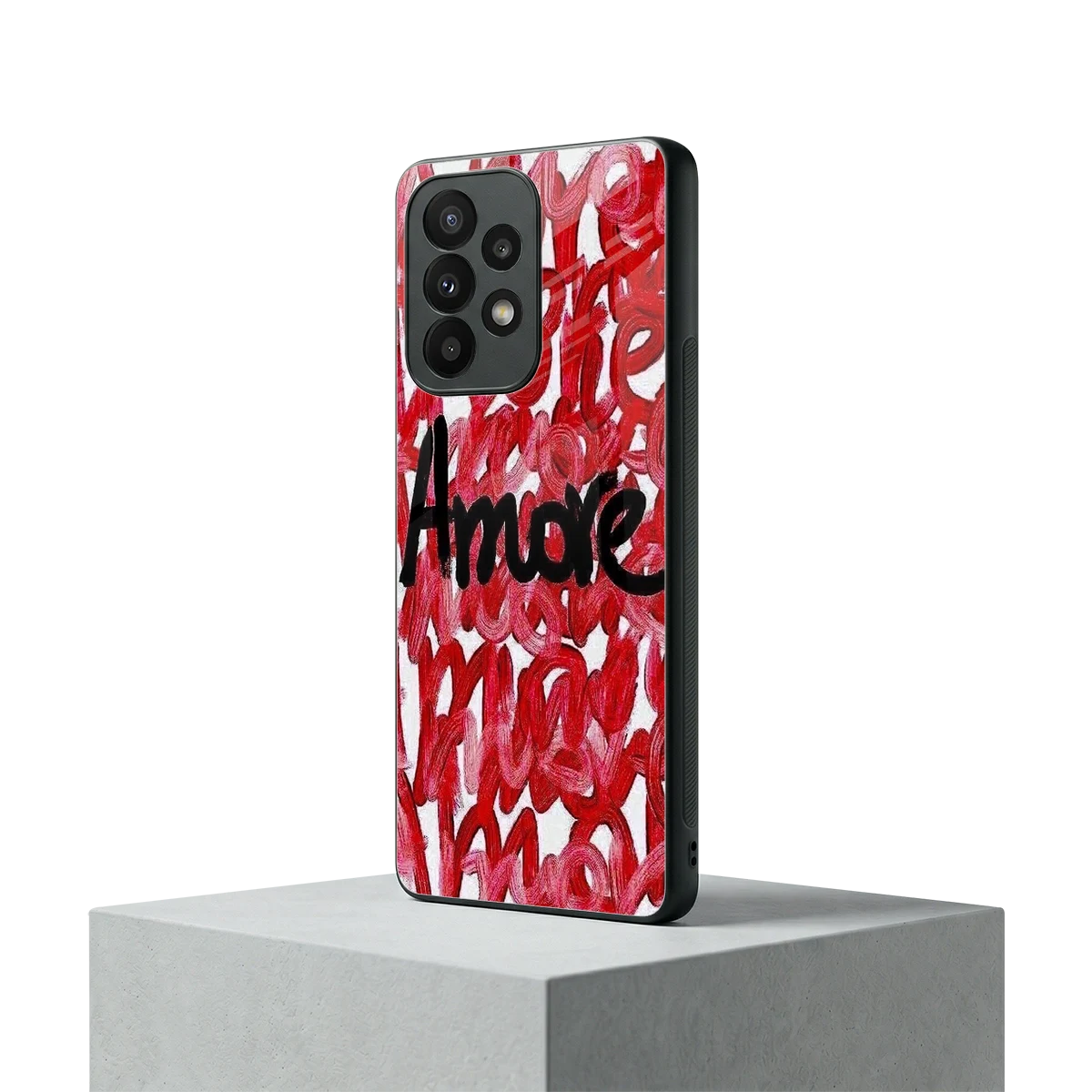 Amore samsung galaxy a23 mobile cover | shockproof glass phone case
