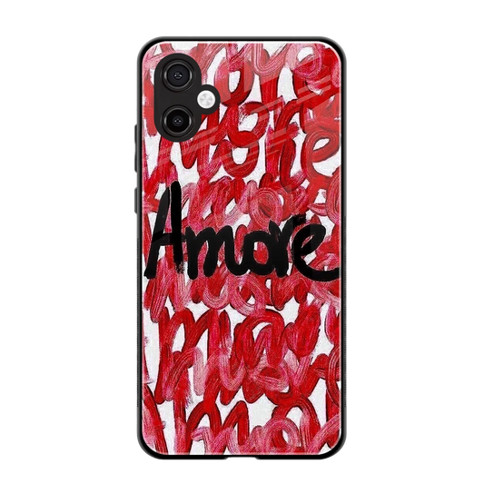 Amore back phone cover | glass case for samsung galaxy a06 5g