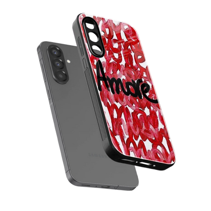 Amore sleek samsung galaxy a36 5g cover with tempered glass back and TPU edges