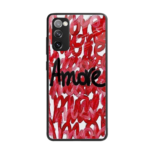 Amore back phone cover | glass case for samsung galaxy s20 fe