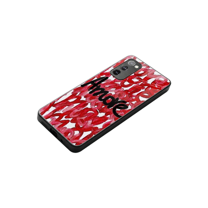 Amore stylish phone case for samsung galaxy s20 fe | glossy glass and slim fit