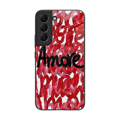 Amore back phone cover | glass case for samsung galaxy s22