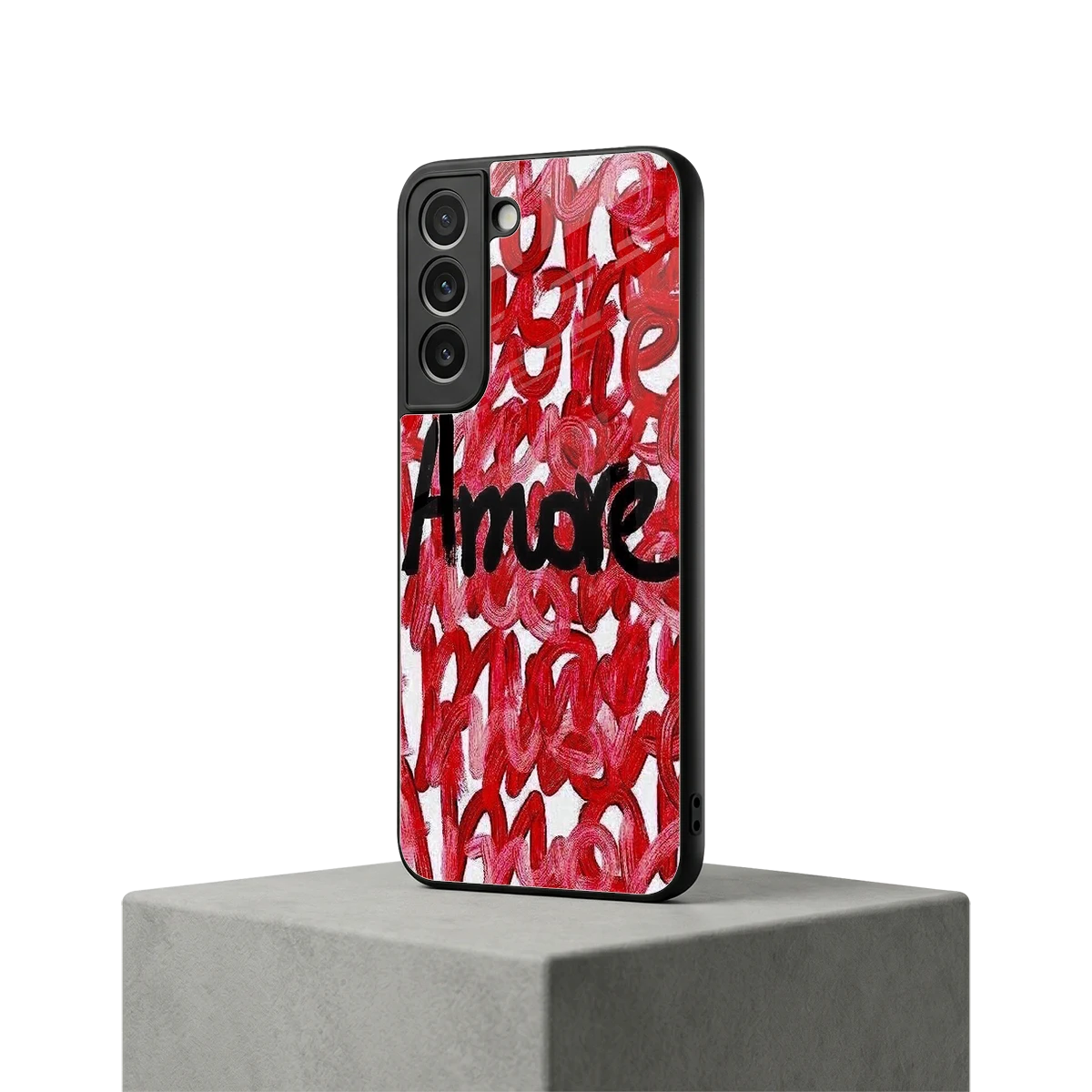 Amore samsung galaxy s22 mobile cover | shockproof glass phone case