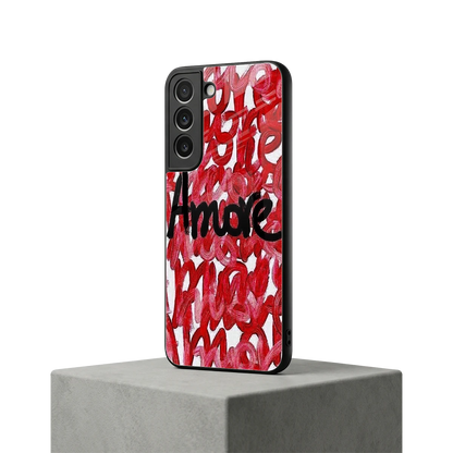 Amore samsung galaxy s22 mobile cover | shockproof glass phone case