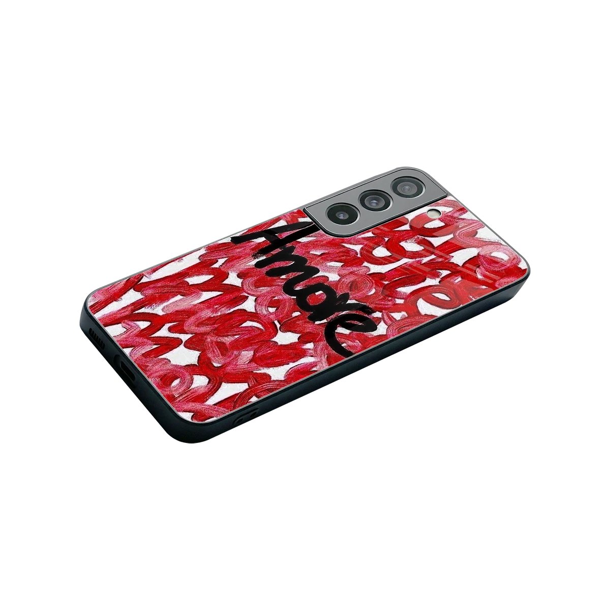 Amore stylish phone case for samsung galaxy s22 | glossy glass and slim fit