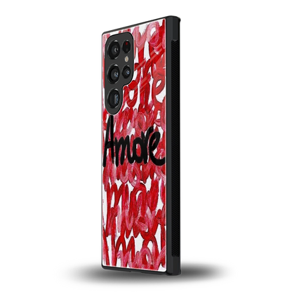 Amore samsung galaxy s23 ultra mobile cover | shockproof glass phone case