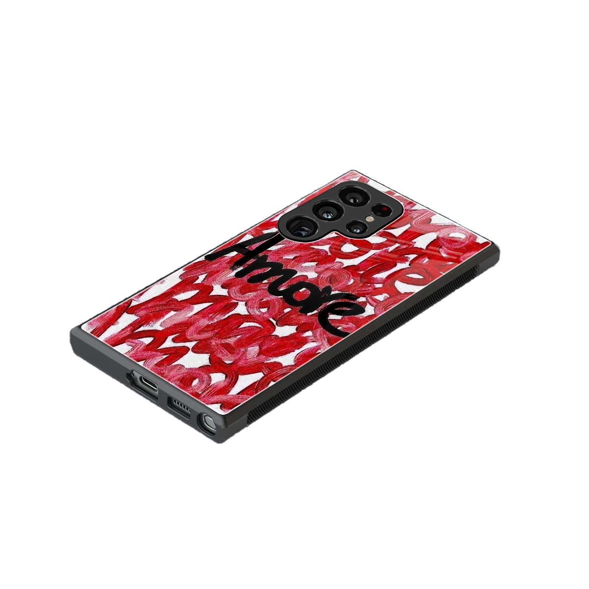 Amore stylish phone case for samsung galaxy s24 ultra | glossy glass and slim fit