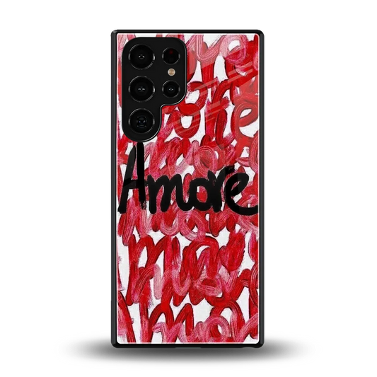 Amore back phone cover | glass case for samsung galaxy s25 ultra
