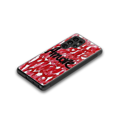 Amore stylish phone case for samsung galaxy s25 ultra | glossy glass and slim fit