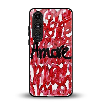 Amore back phone cover | glass case for samsung galaxy s23 plus