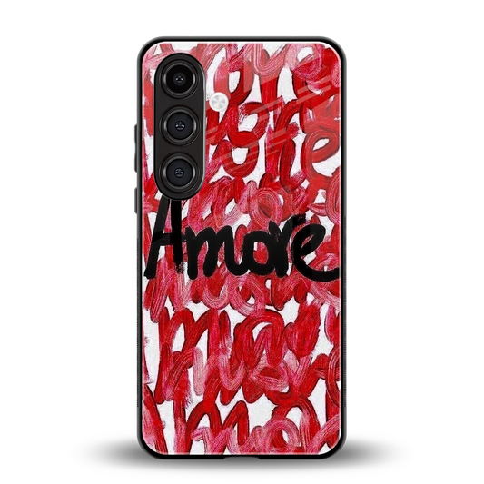 Amore back phone cover | glass case for samsung galaxy s24