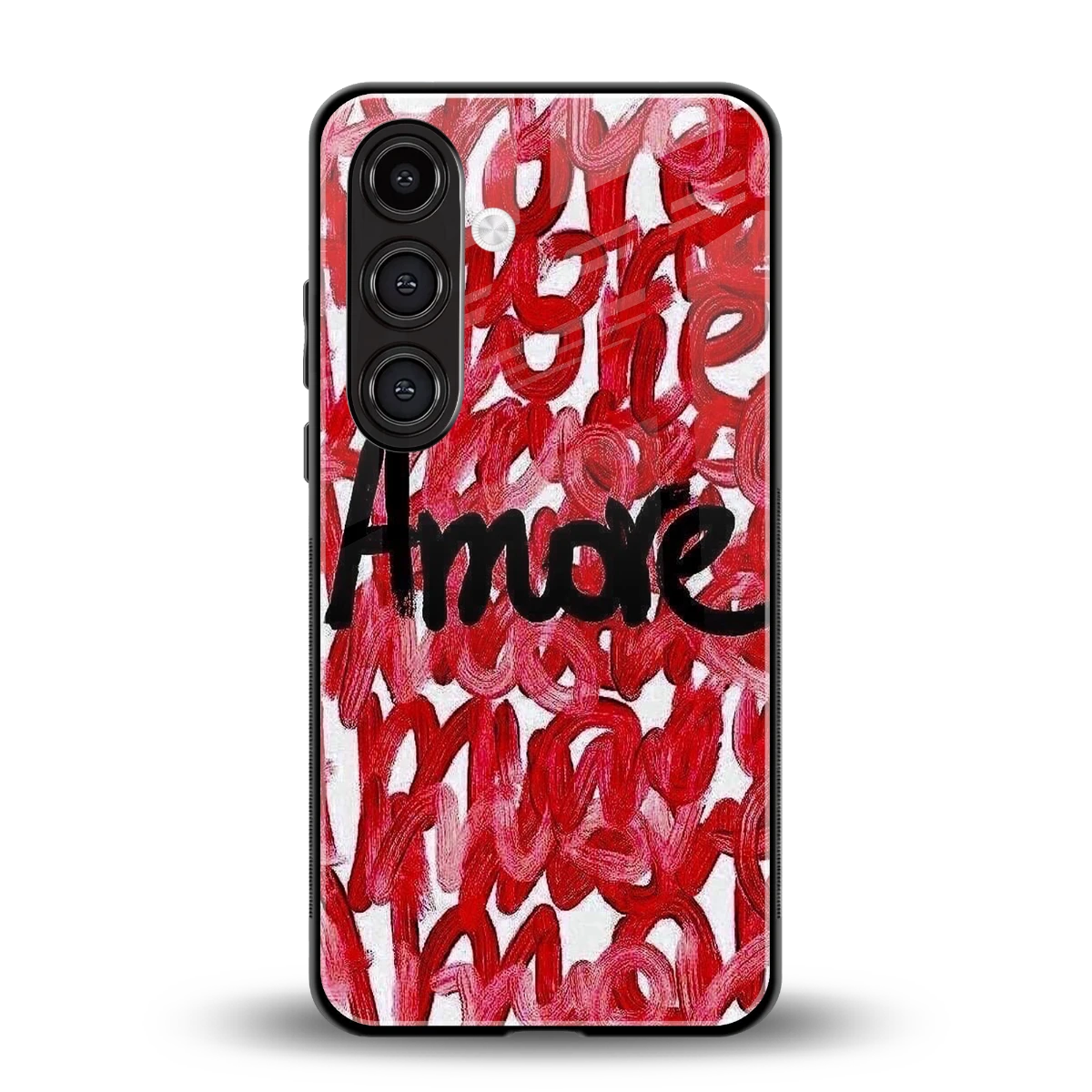 Amore back phone cover | glass case for samsung galaxy s24 fe