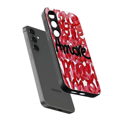 Amore sleek samsung galaxy s24 fe cover with tempered glass back and TPU edges