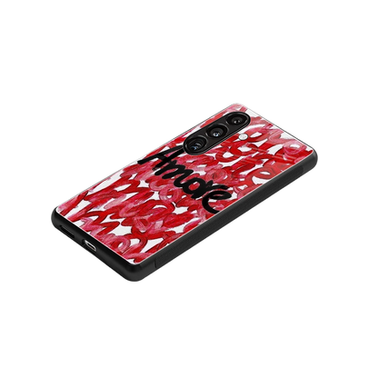 Amore stylish phone case for samsung galaxy s24 plus | glossy glass and slim fit