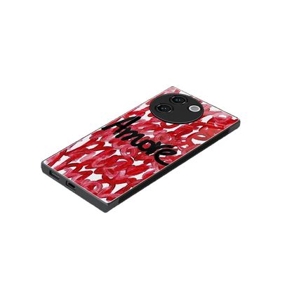 Amore stylish phone case for vivo v30e | glossy glass and slim fit