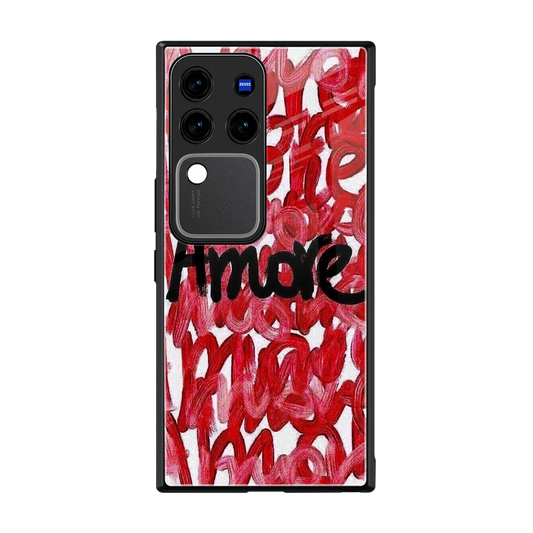 Amore back phone cover | glass case forvivo v30 pro