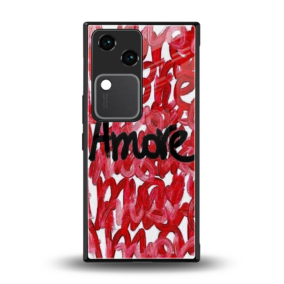 Amore back phone cover | glass case for vivo v30