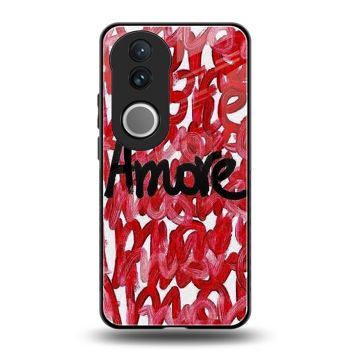 Amore back phone cover | glass case for vivo v50