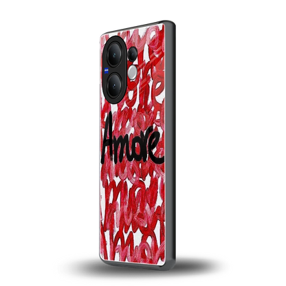 Amore vivo v60 mobile cover | shockproof glass phone case