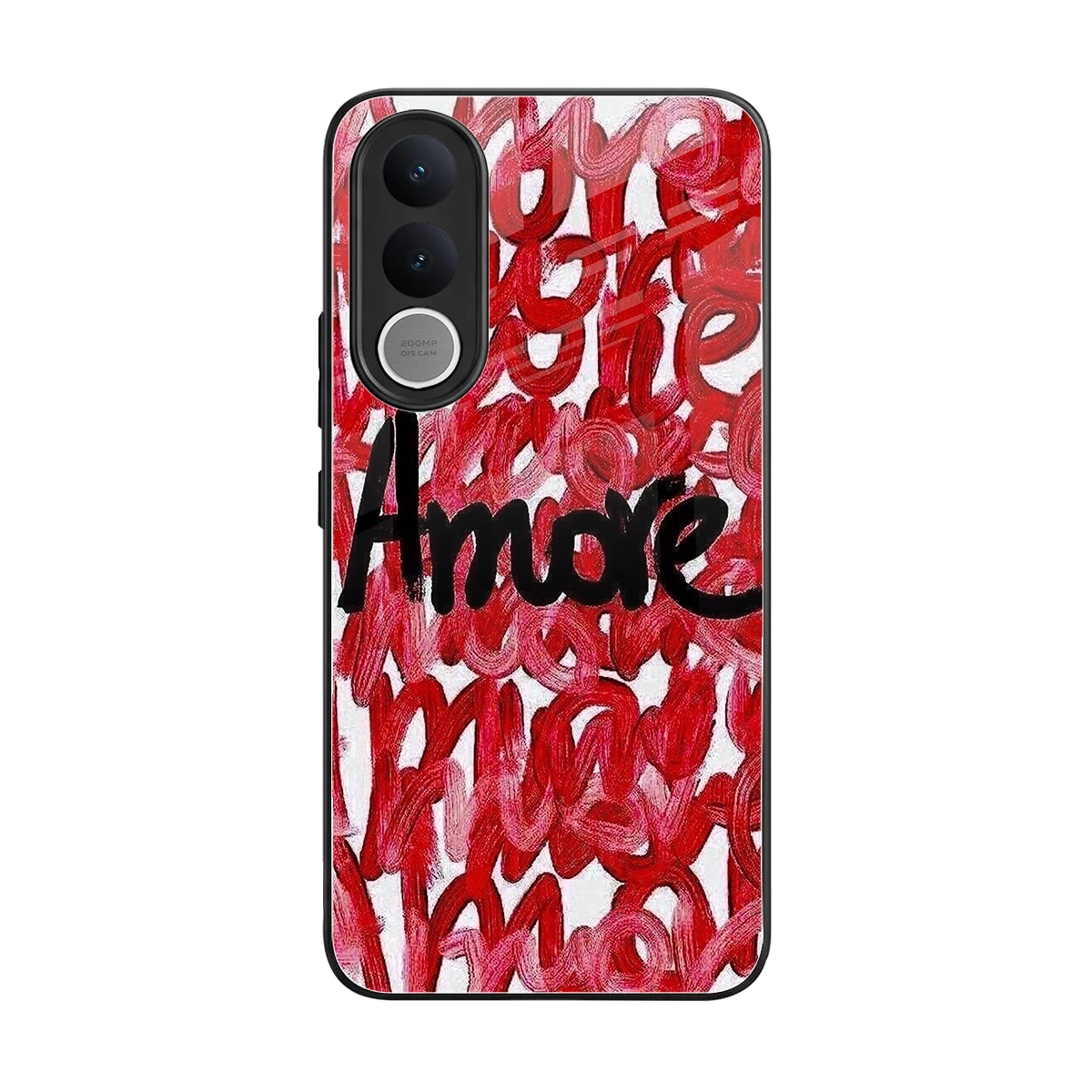 Amore back phone cover | glass case for vivo v70 fe