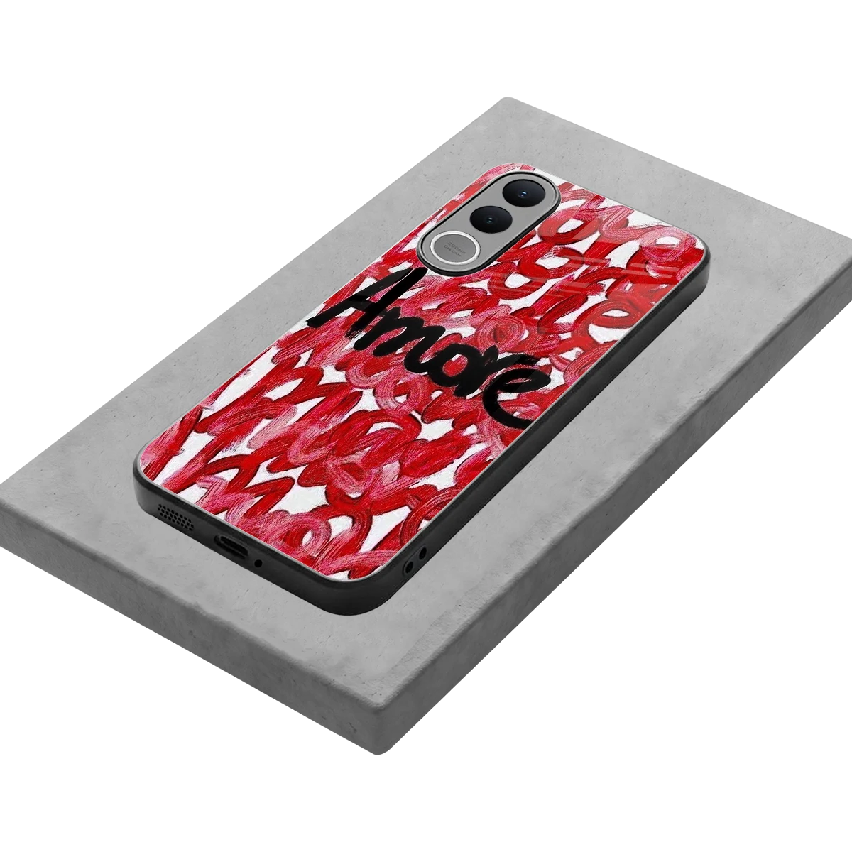 Amore stylish phone case for vivo v70 fe | glossy glass and slim fit