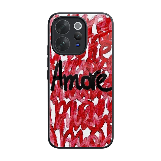 Amore back phone cover | glass case for vivo v70
