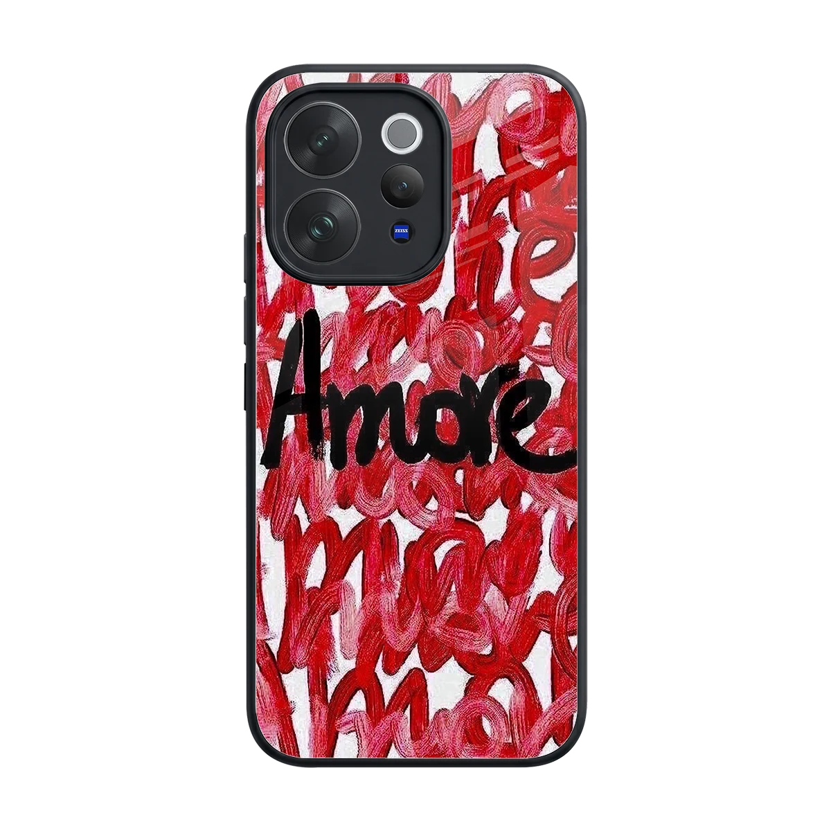 Amore back phone cover | glass case for vivo v70 elite
