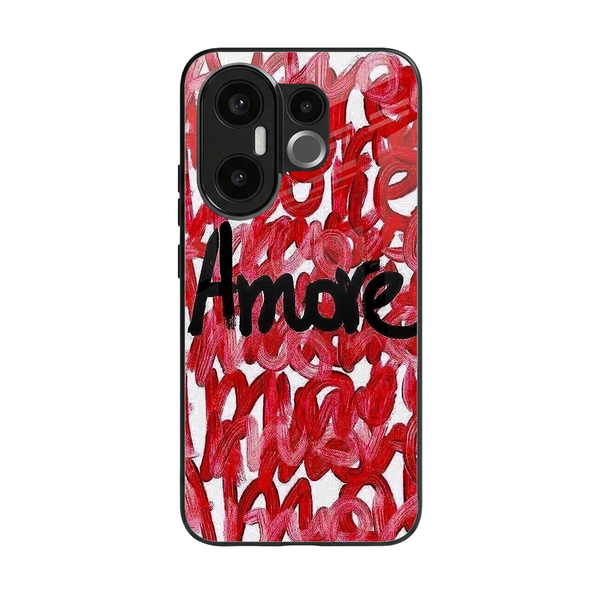 Amore back phone cover | glass case for vivo x200 fe