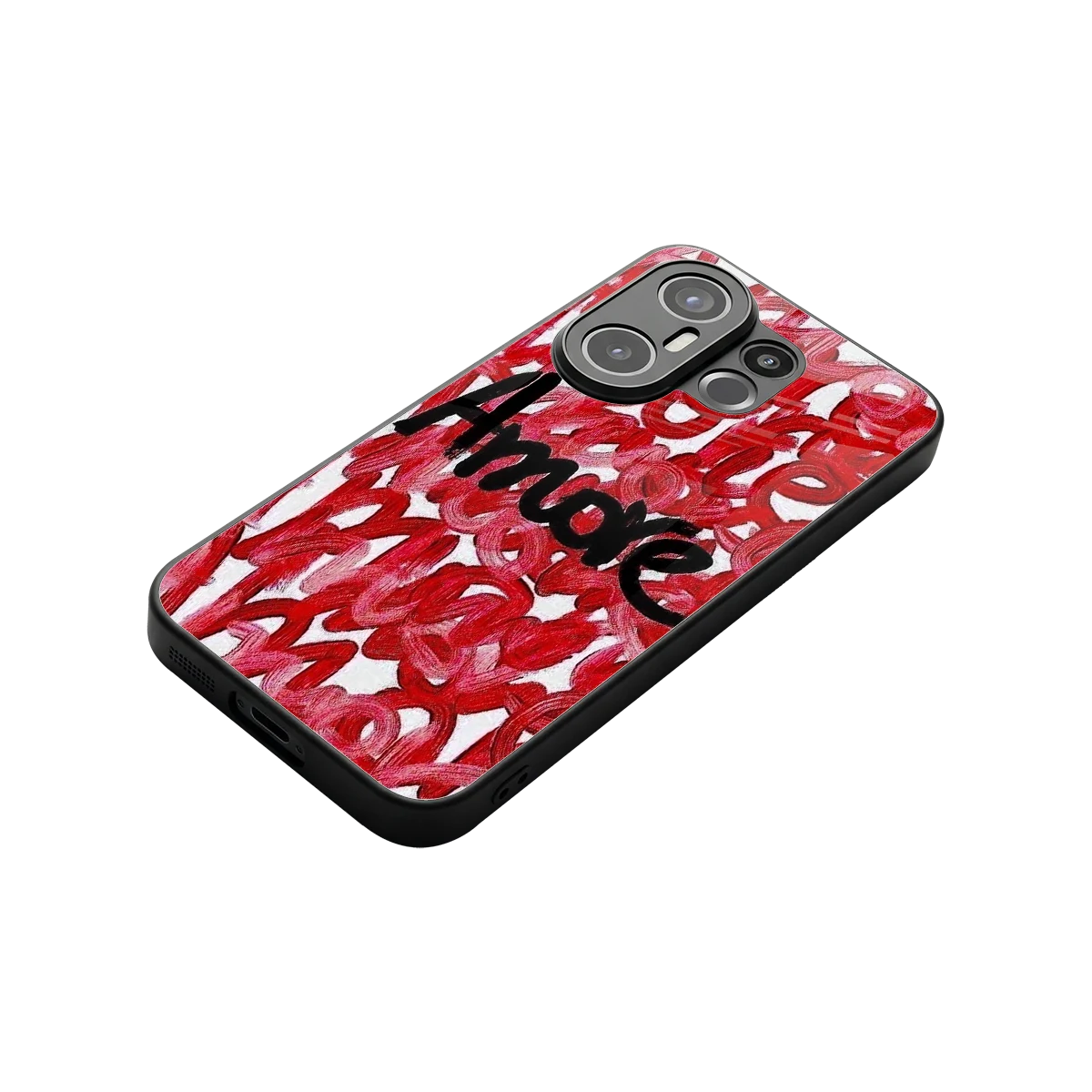 Amore stylish phone case for vivo x200 fe | glossy glass and slim fit