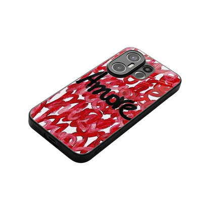 Amore stylish phone case for vivo x200 fe | glossy glass and slim fit