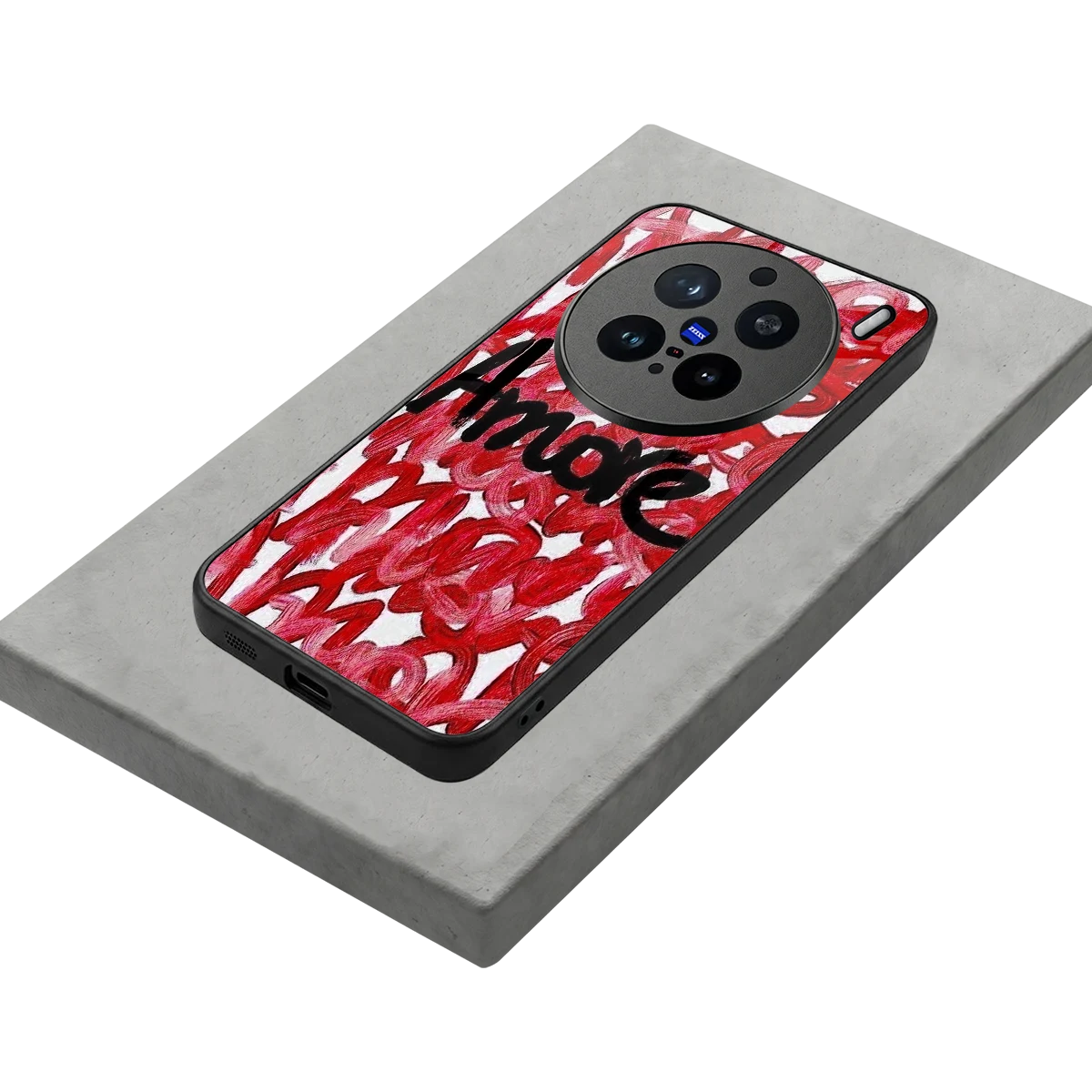 Amore stylish phone case for vivo x200 pro | glossy glass and slim fit
