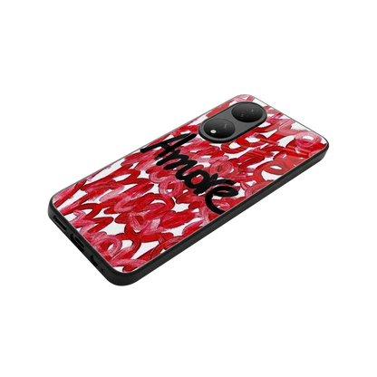 Amore stylish phone case for Vivo-y100 | glossy glass and slim fit