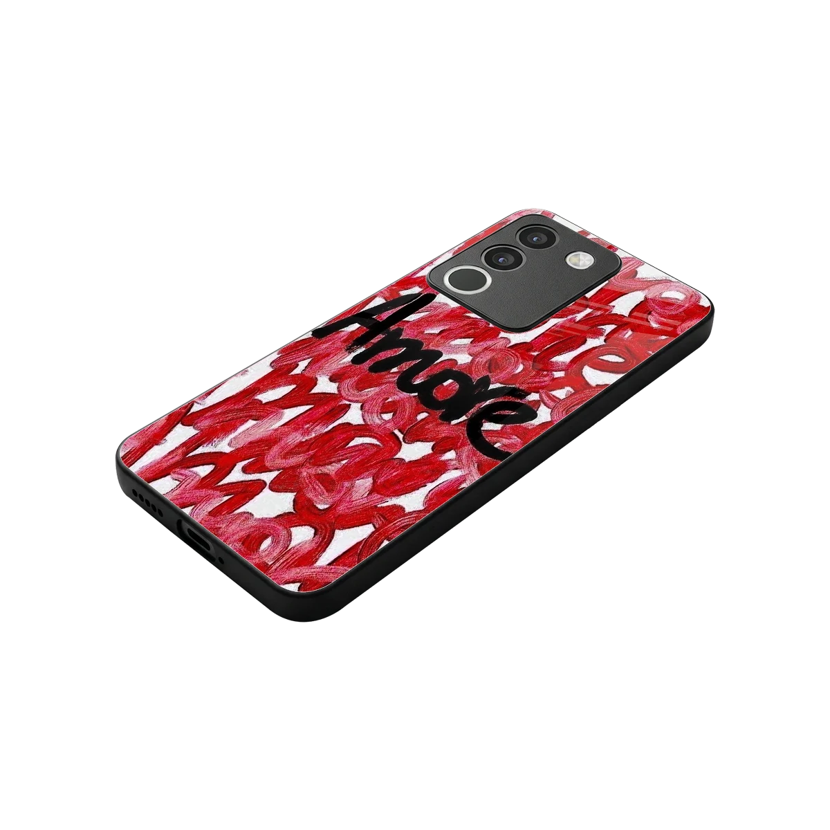 Amore stylish phone case for vivo y200 5g | glossy glass and slim fit