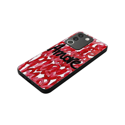 Amore stylish phone case for vivo y200 5g | glossy glass and slim fit