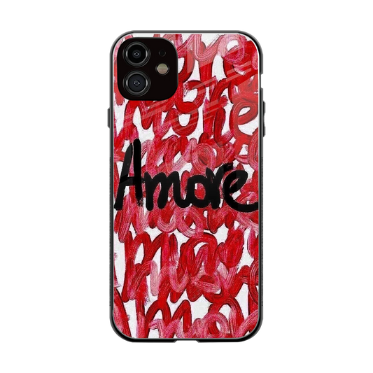 Amore back phone cover | glass case for iphone 12