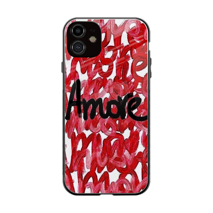 Amore back phone cover | glass case for iphone 11