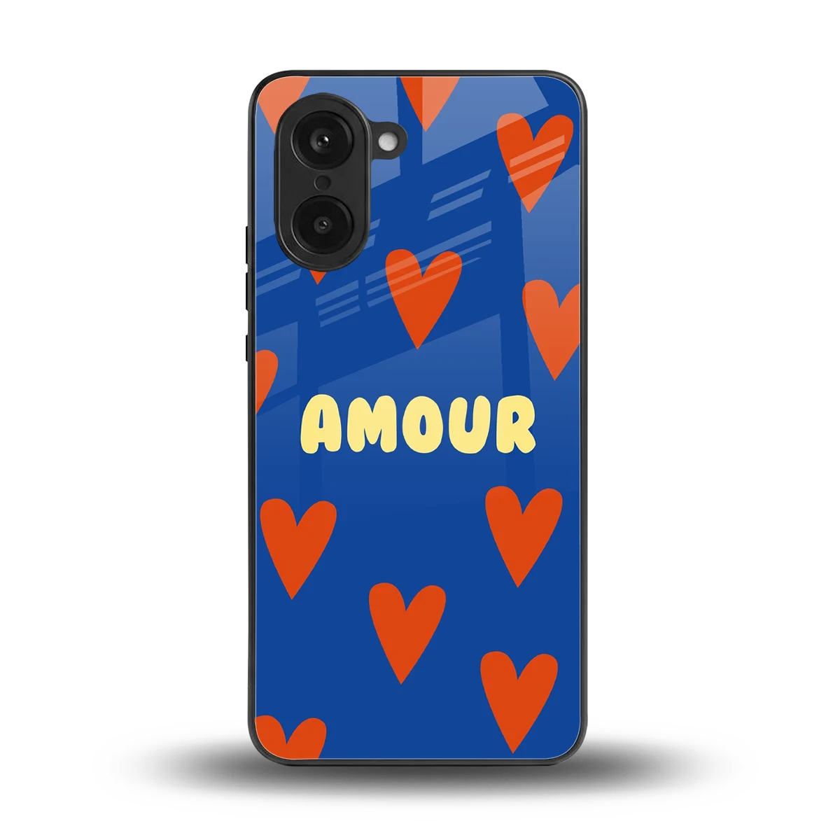 Amour Blue back phone cover | glass case for oneplus nord ce5 5g
