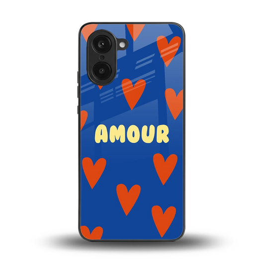 Amour Blue back phone cover | glass case for oneplus nord ce5 5g