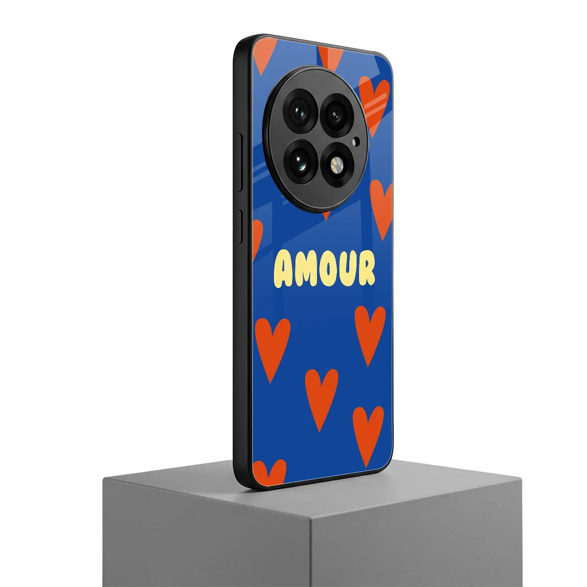Amour Blue oneplus 13 mobile cover | shockproof glass phone case