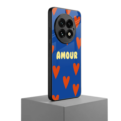 Amour Blue oneplus 13 mobile cover | shockproof glass phone case