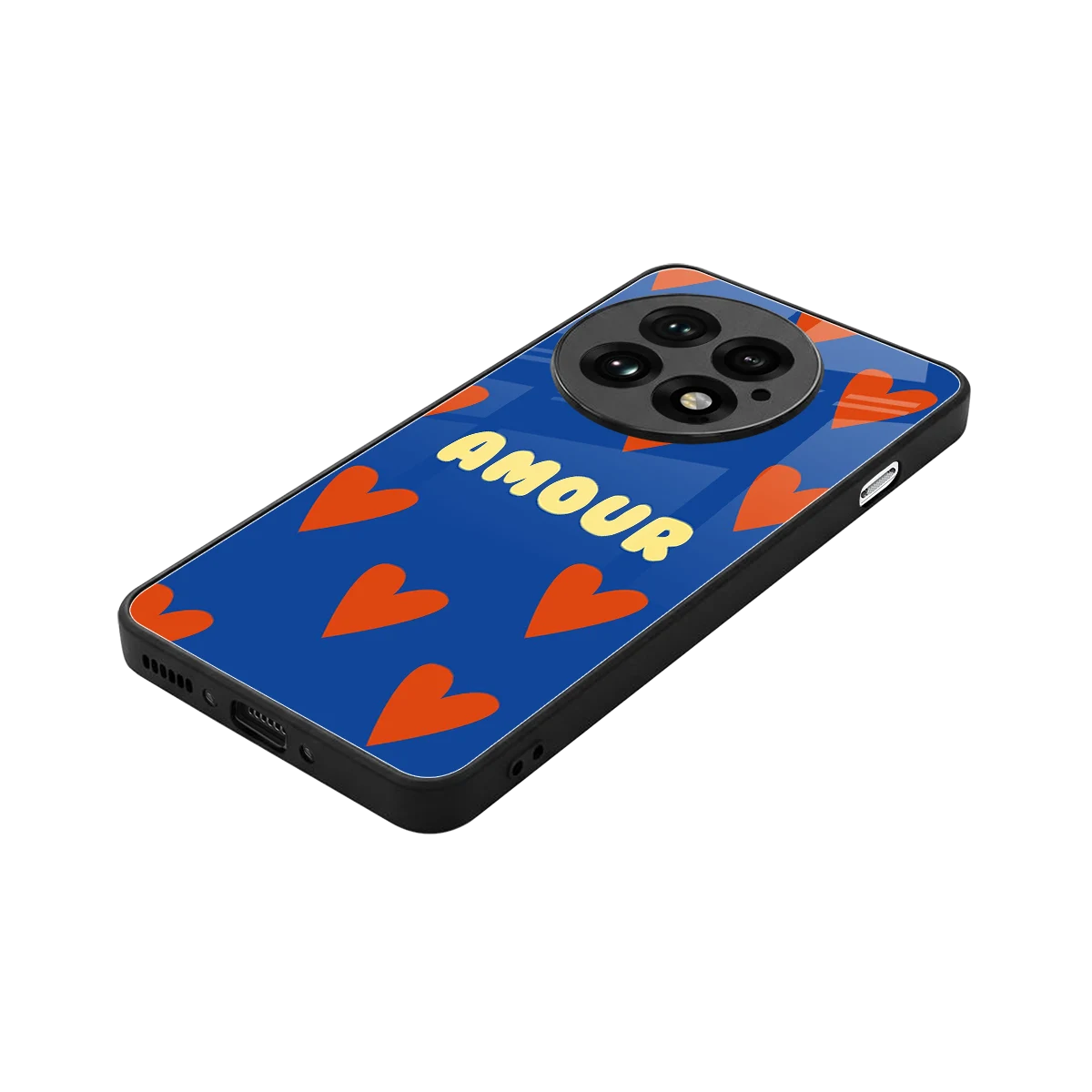 Amour Blue stylish phone case for oneplus 13 | glossy glass and slim fit