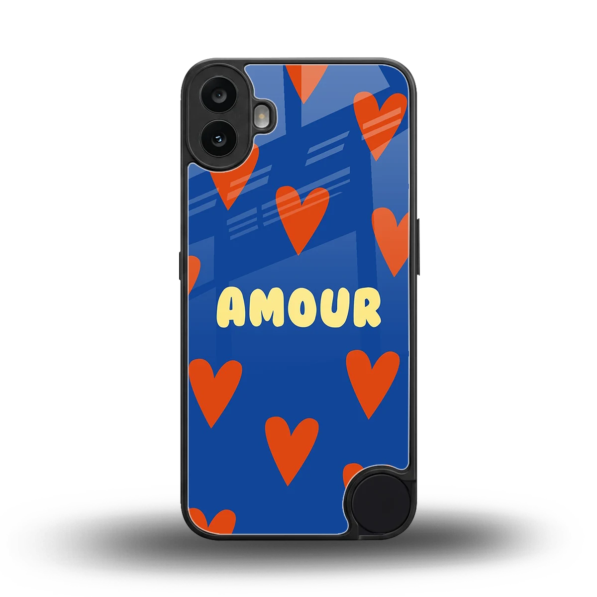 Amour Blue back phone cover | glass case for cmf nothing phone 1