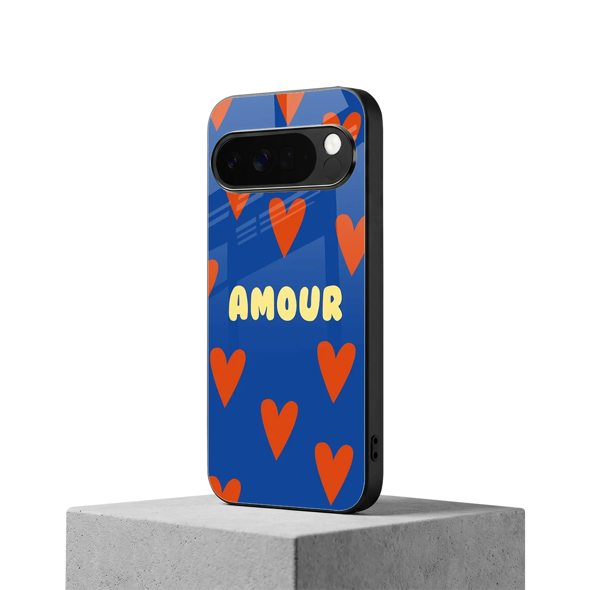 Amour Blue google pixel 10 pro xl mobile cover | shockproof glass phone case