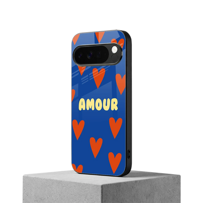 Amour Blue google pixel 10 pro xl mobile cover | shockproof glass phone case
