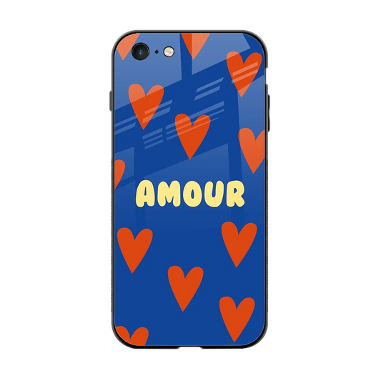 Amour Blue back phone cover | glass case for iphone 6s