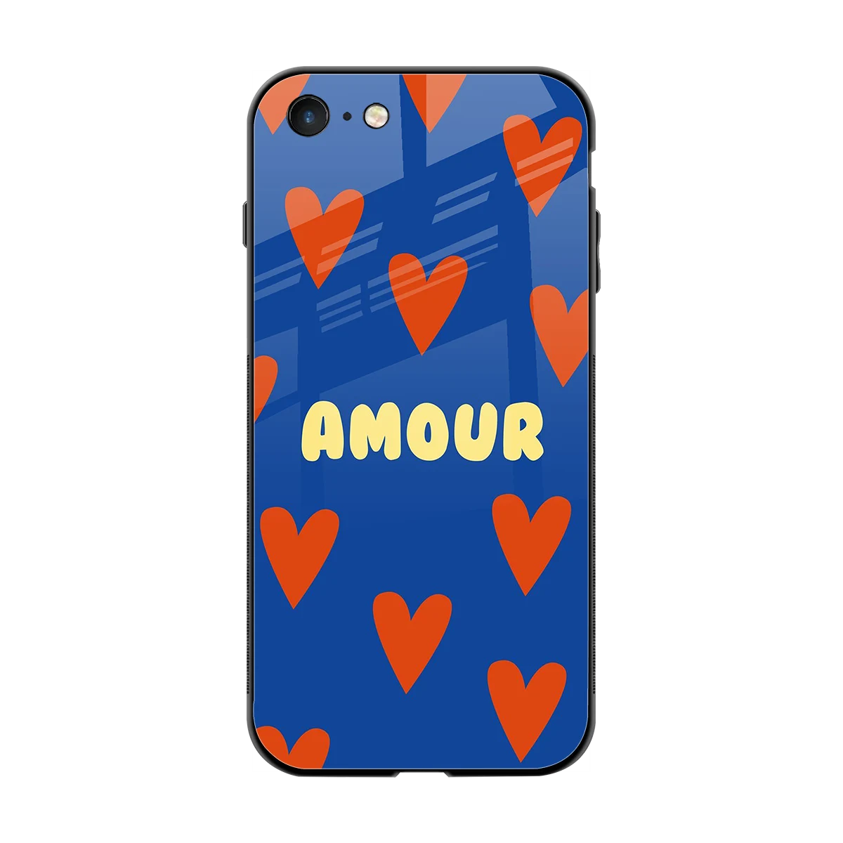 Amour Blue back phone cover | glass case for iphone 7