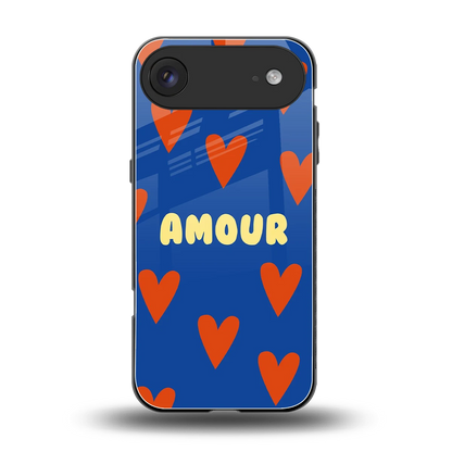 Amour Blue back phone cover | glass case for iphone air