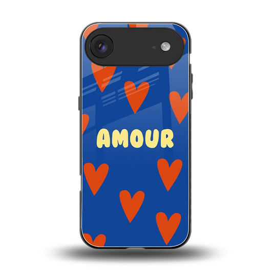 Amour Blue back phone cover | glass case for iphone air